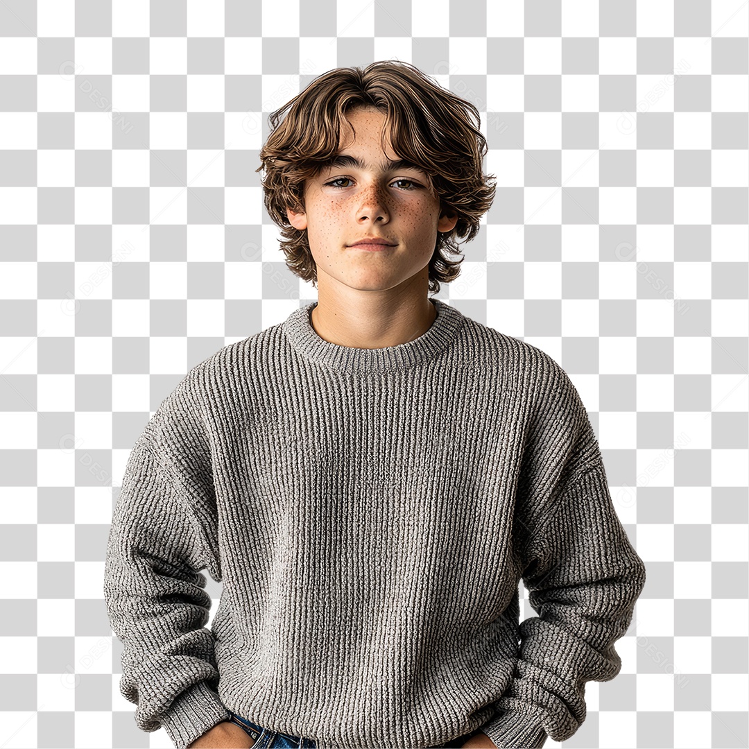 Personagem Jovem Rapaz PNG Transparente