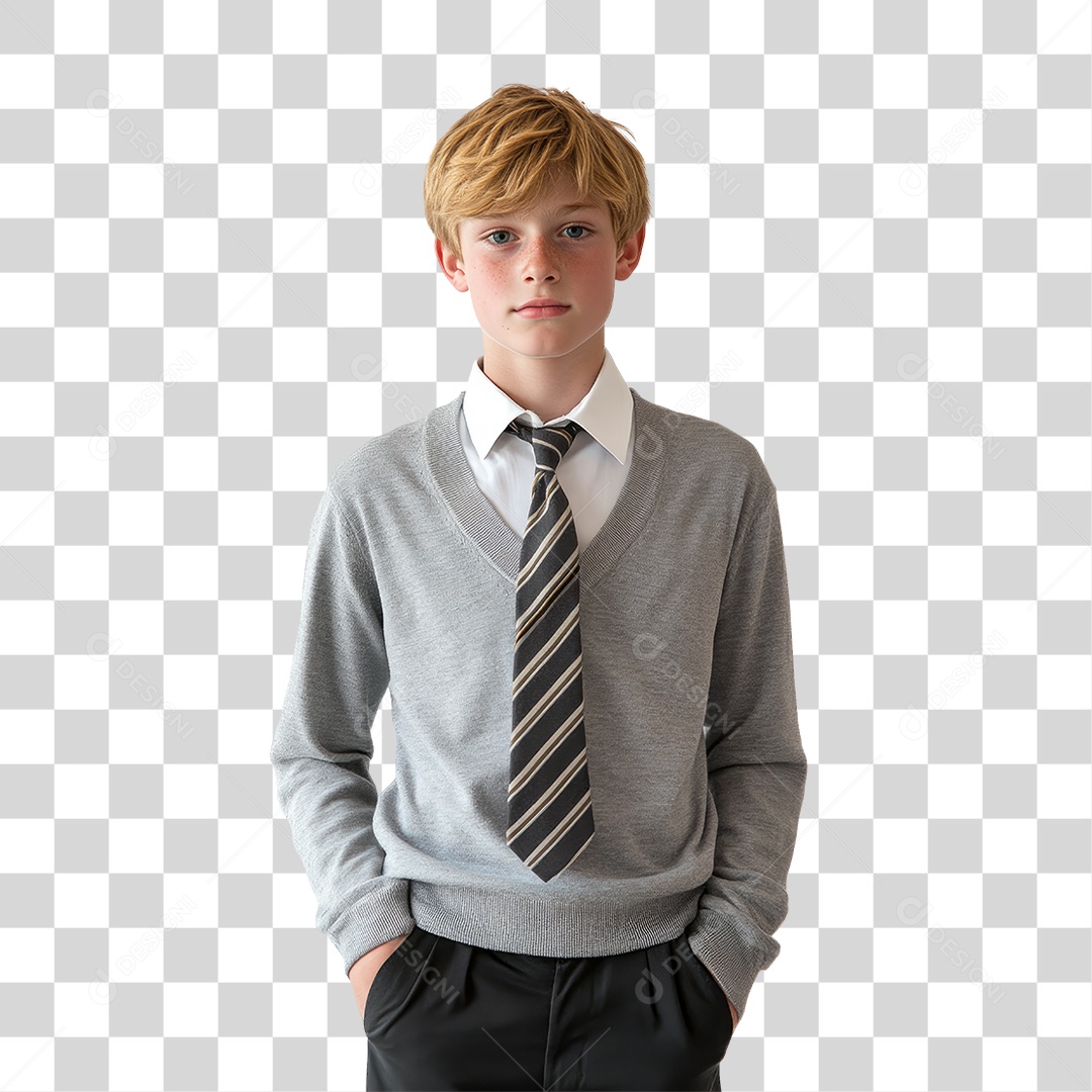 Personagem Jovem Rapaz PNG Transparente