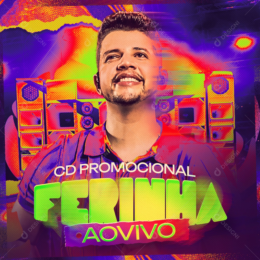 Flyer CD Promocional Nadson o Ferinha Social Media PSD Editável