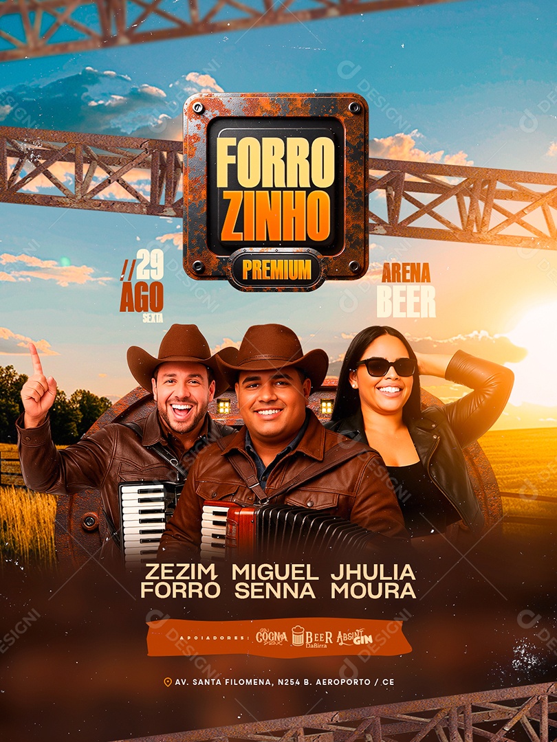 Flyer Forrozinho Premium Social Media PSD Editável