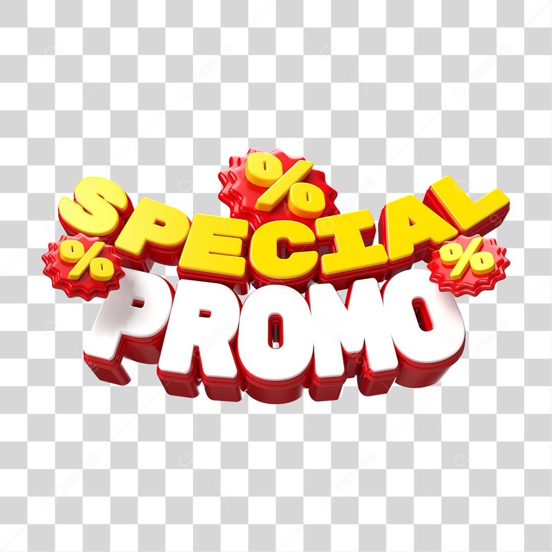 Selo 3D Special Promo PNG Transparente