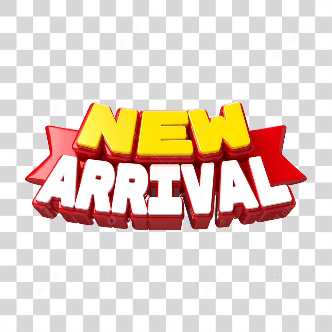 Selo 3D New Arrival PNG Transparente