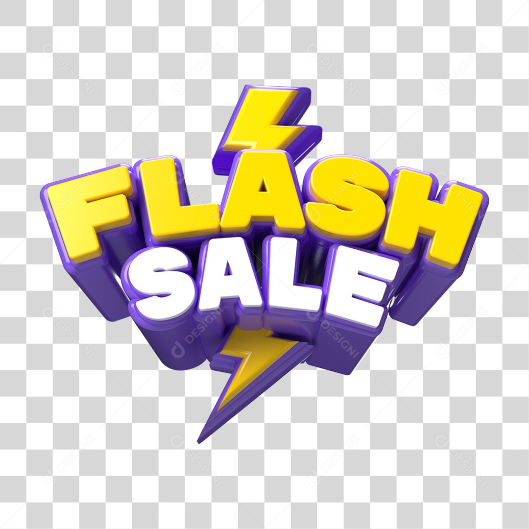 Selo 3D Flash Sale PNG Transparente