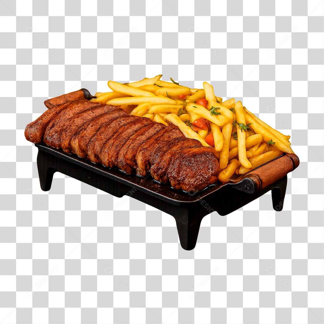 Bandeja de Carne Assada PNG Transparente