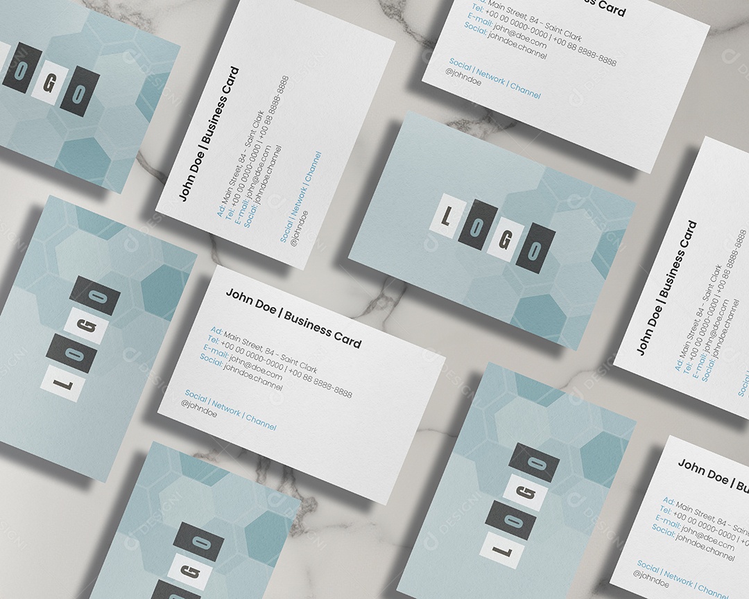 Mockup Cartão de Visita PSD Editável