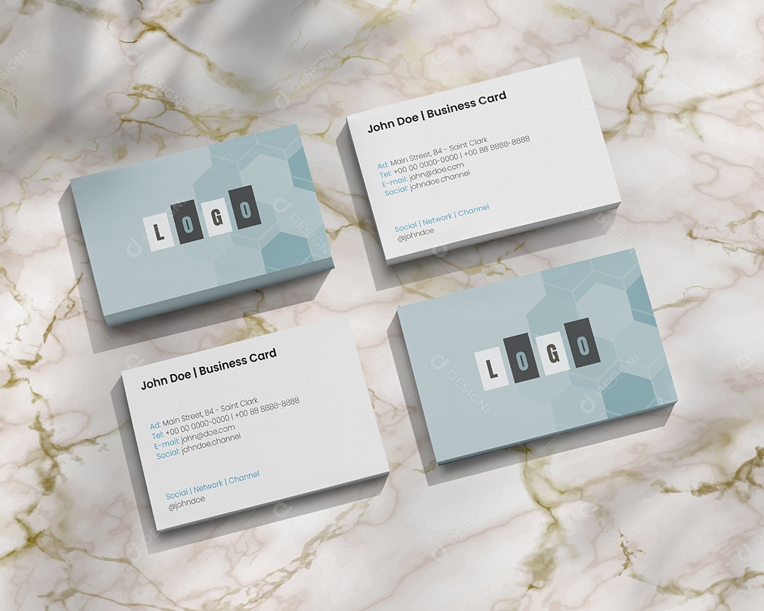 Mockup Cartão de Visita PSD Editável