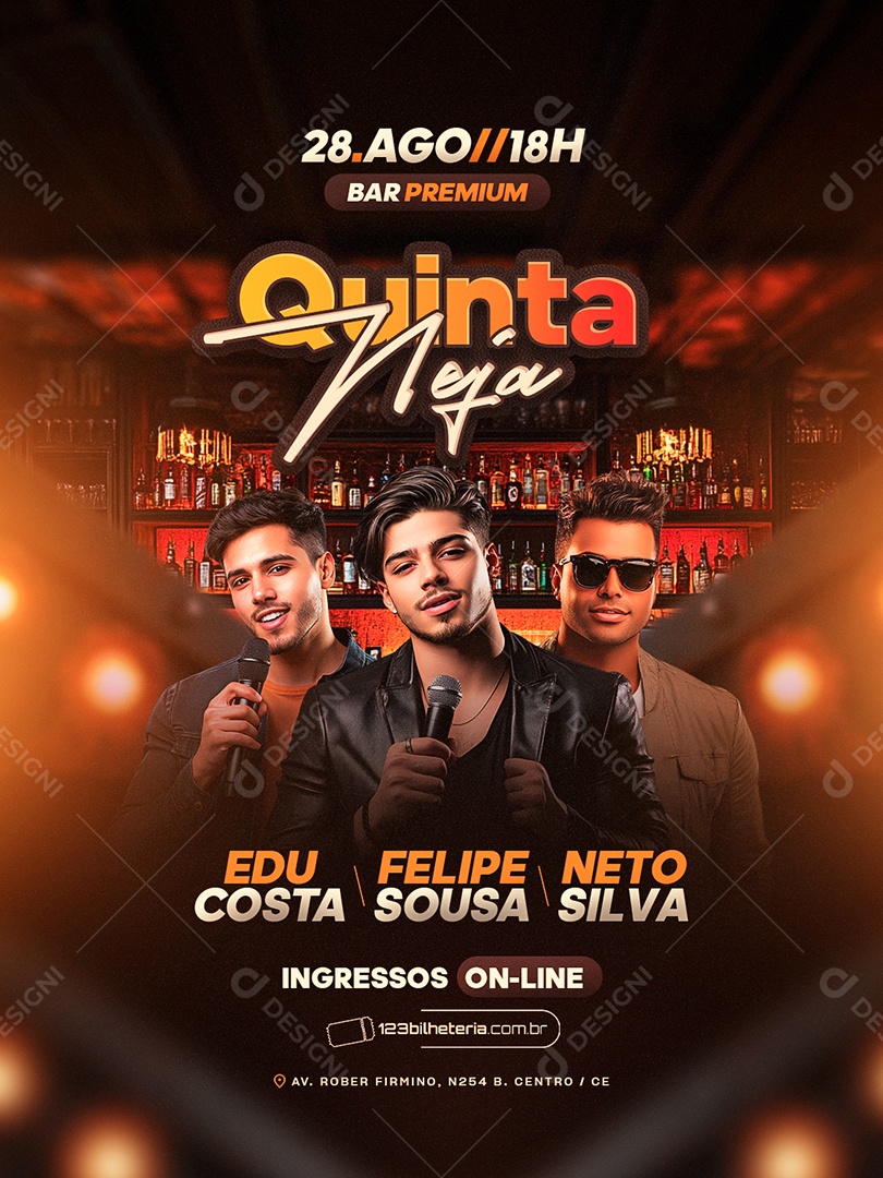 Flyer Quinta Neja Social Media PSD Editável