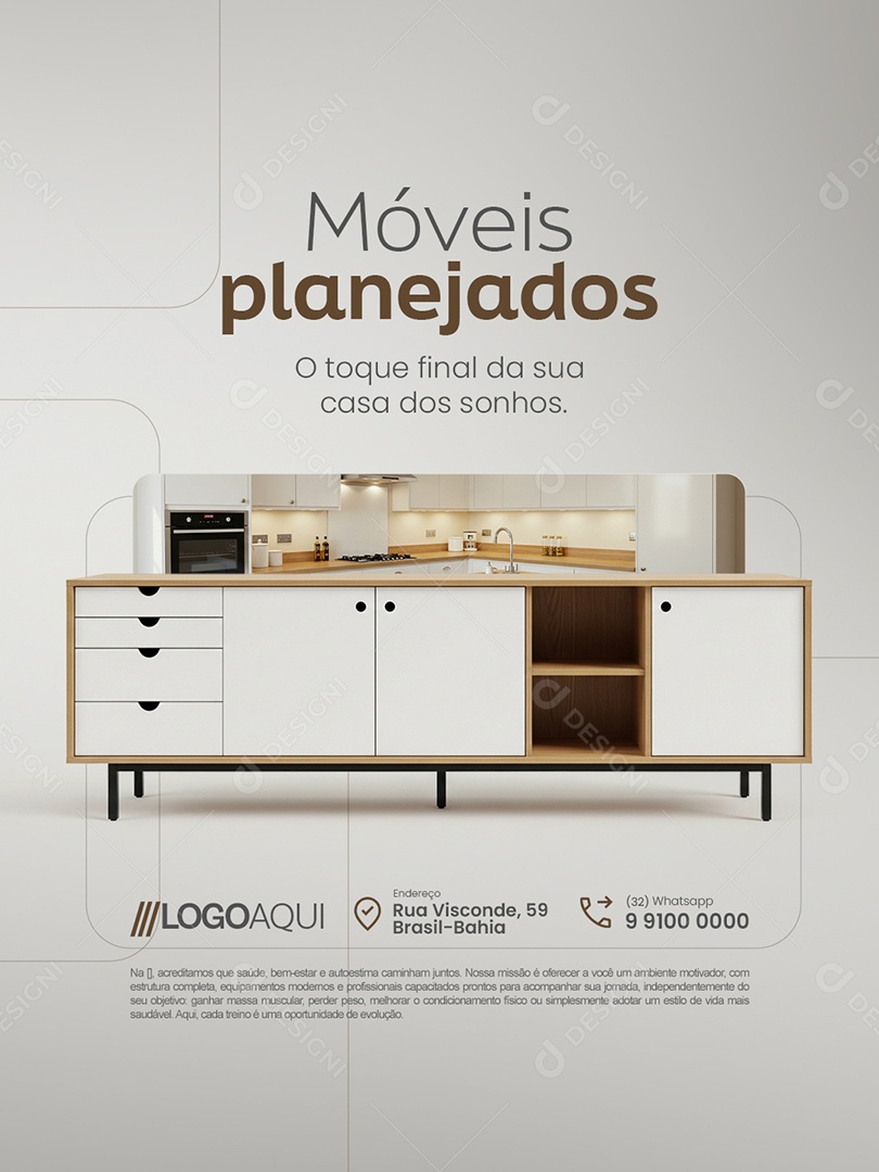Móveis Planejados O Toque Final da Sua Casa dos Sonhos Social Media PSD Editável