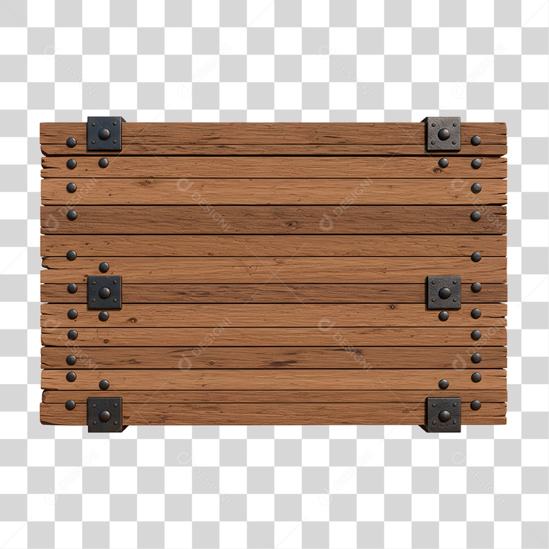 Placa de Madeira PNG Transparente