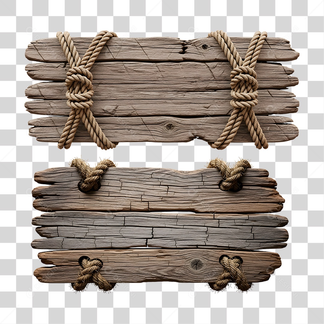 Placa de Madeira PNG Transparente