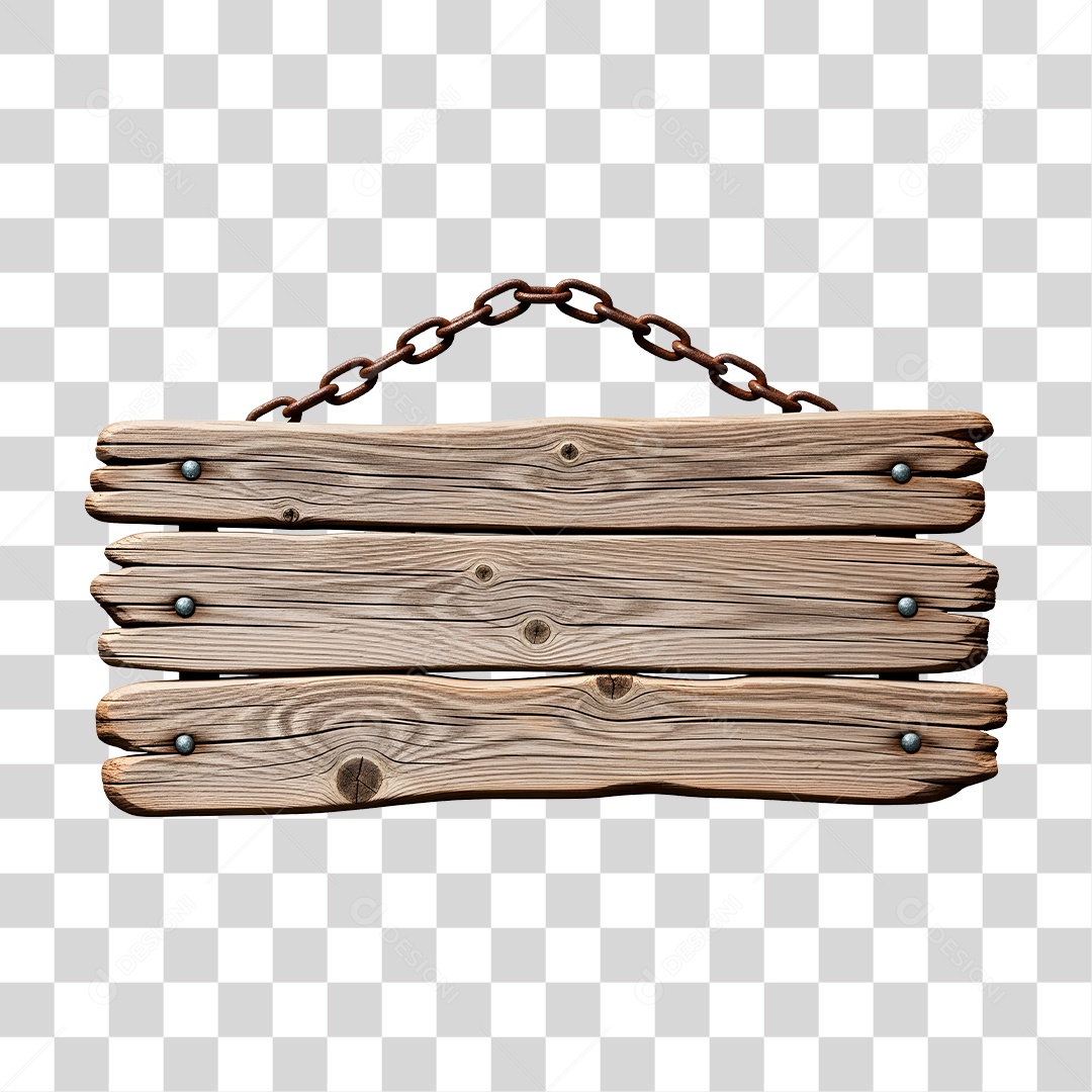 Placa de Madeira PNG Transparente