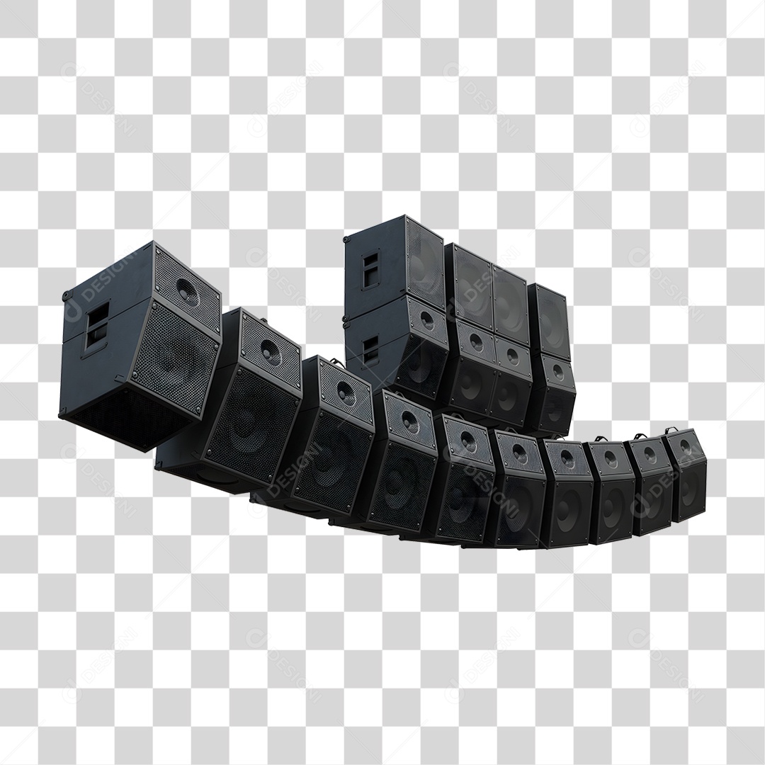 Conjunto Caixas de Som PNG Transparente