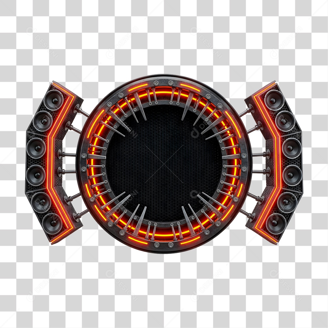 Conjunto Caixas de Som PNG Transparente