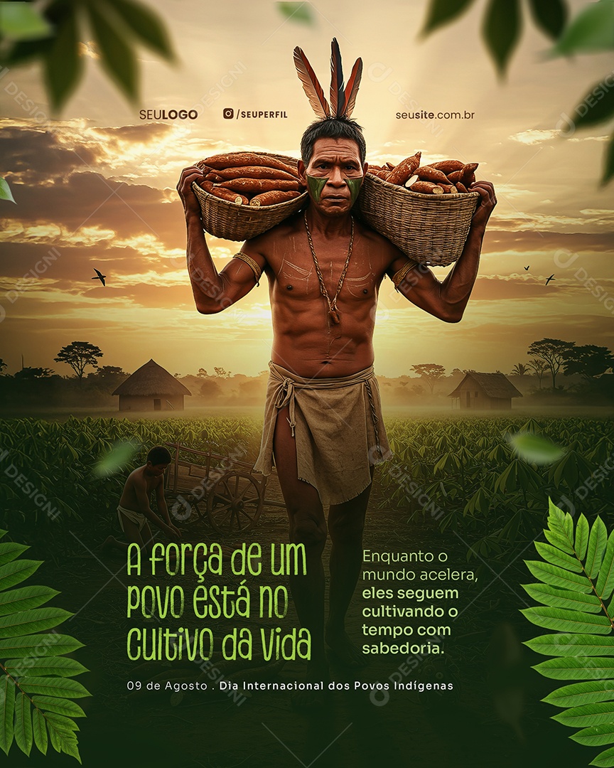 Dia dos Povos Indígenas 19 de Abril Social Media PSD Editável