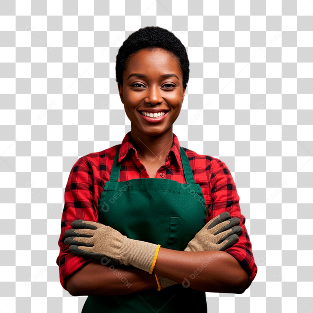 Jardineira com Luva PNG Transparente