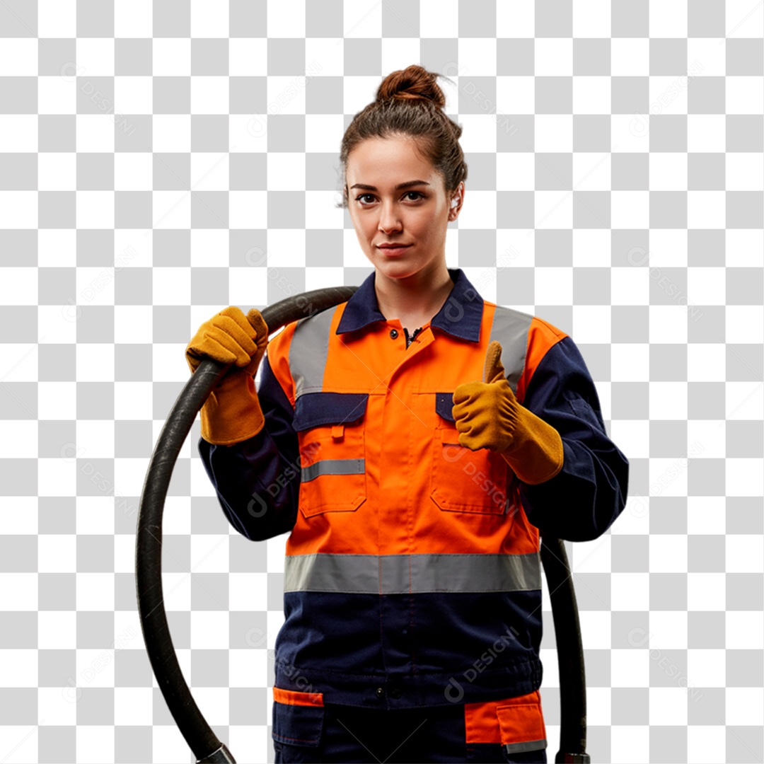 Mecânica Segurando Mangueira Peças PNG Transparente