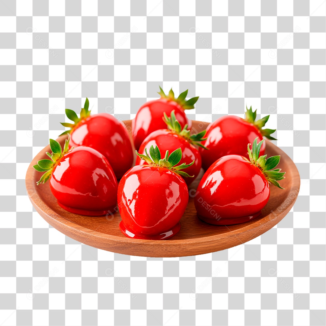 Morangos do Amor PNG Transparente