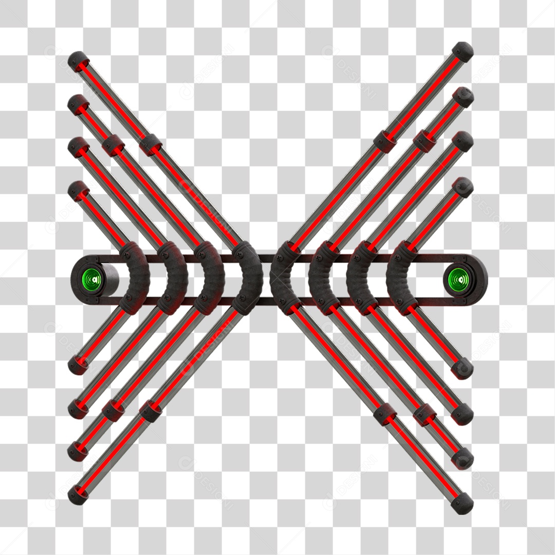 Painel de Setas Metálica com Neon Holofotes PNG Transparente