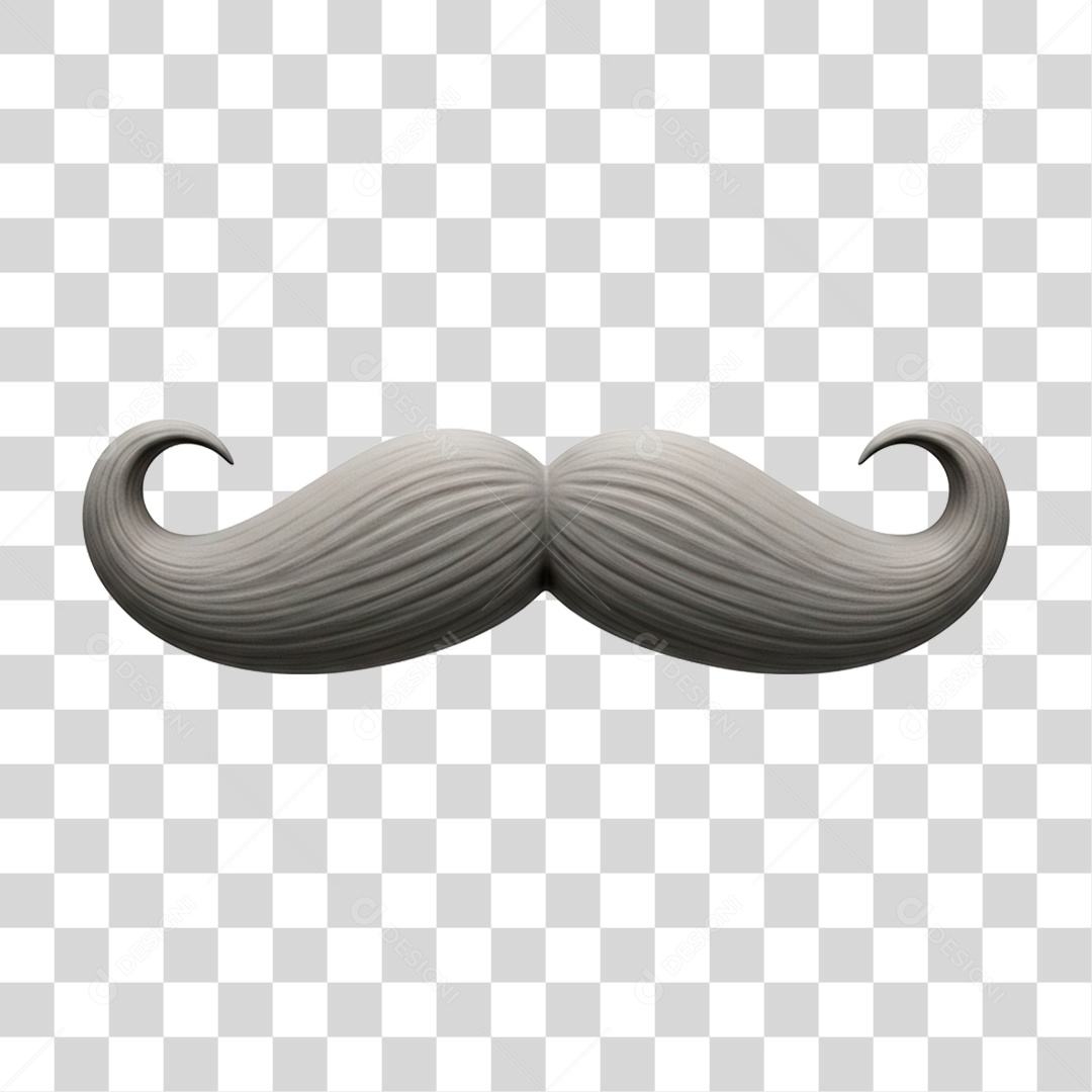 Bigode Dia dos Pais PNG Transparente