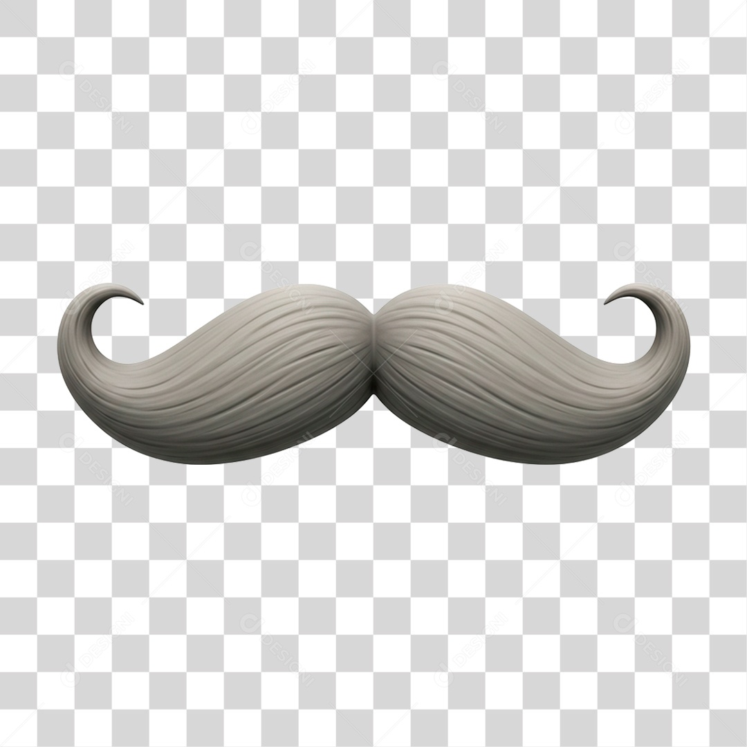 Bigode Dia dos Pais PNG Transparente