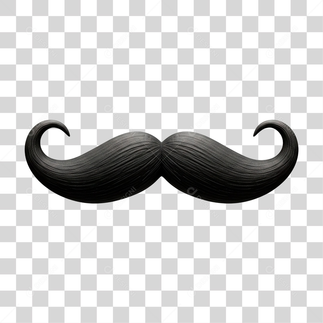 Bigode Dia dos Pais PNG Transparente