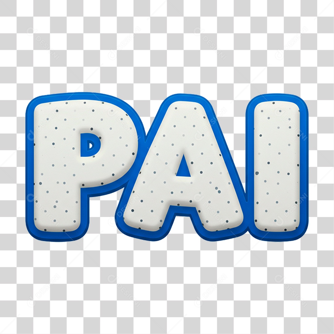 Selo 3D Pai PNG Transparente