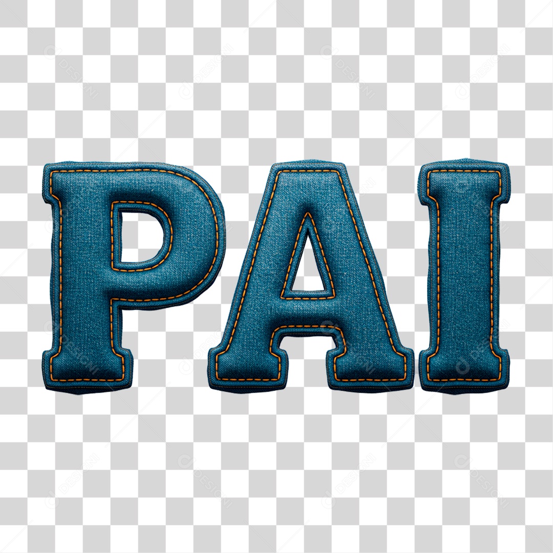 Selo 3D Pai PNG Transparente