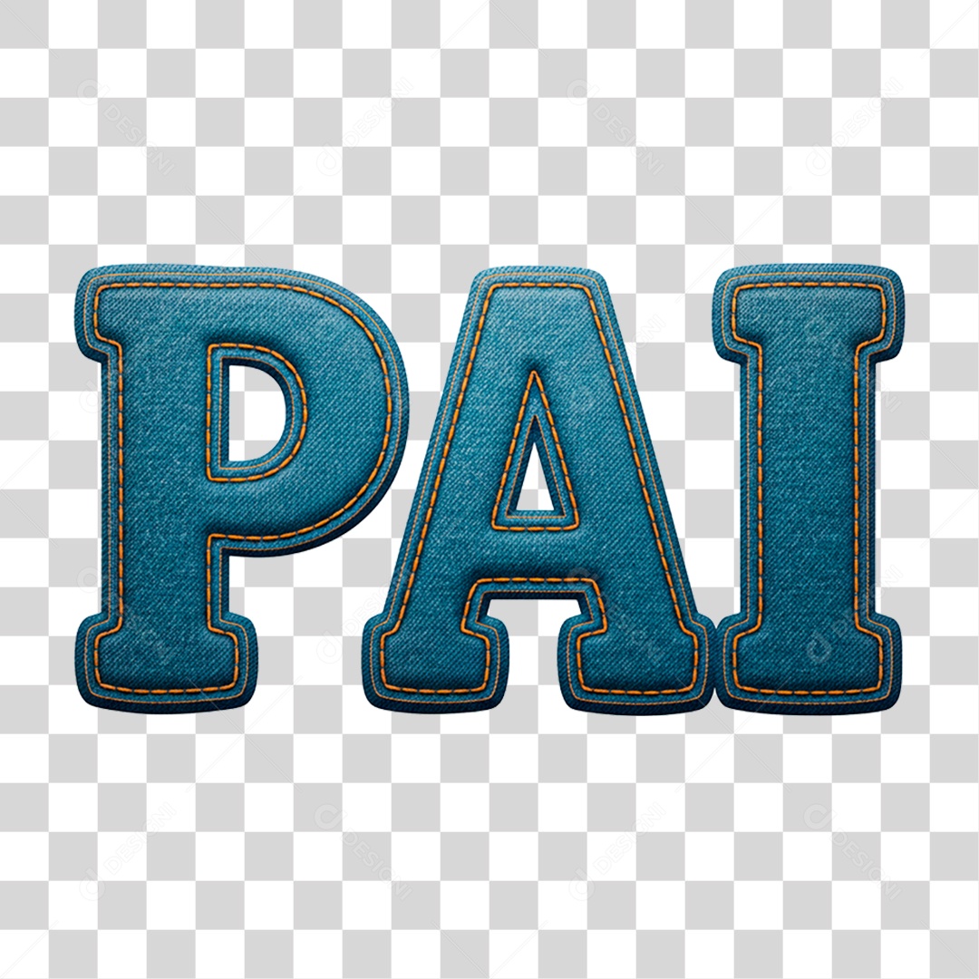 Selo 3D Pai PNG Transparente