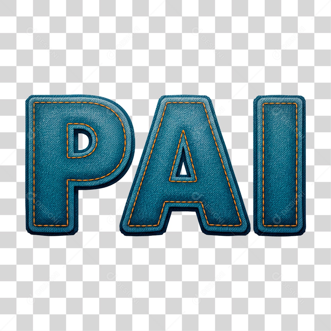 Selo 3D Pai PNG Transparente