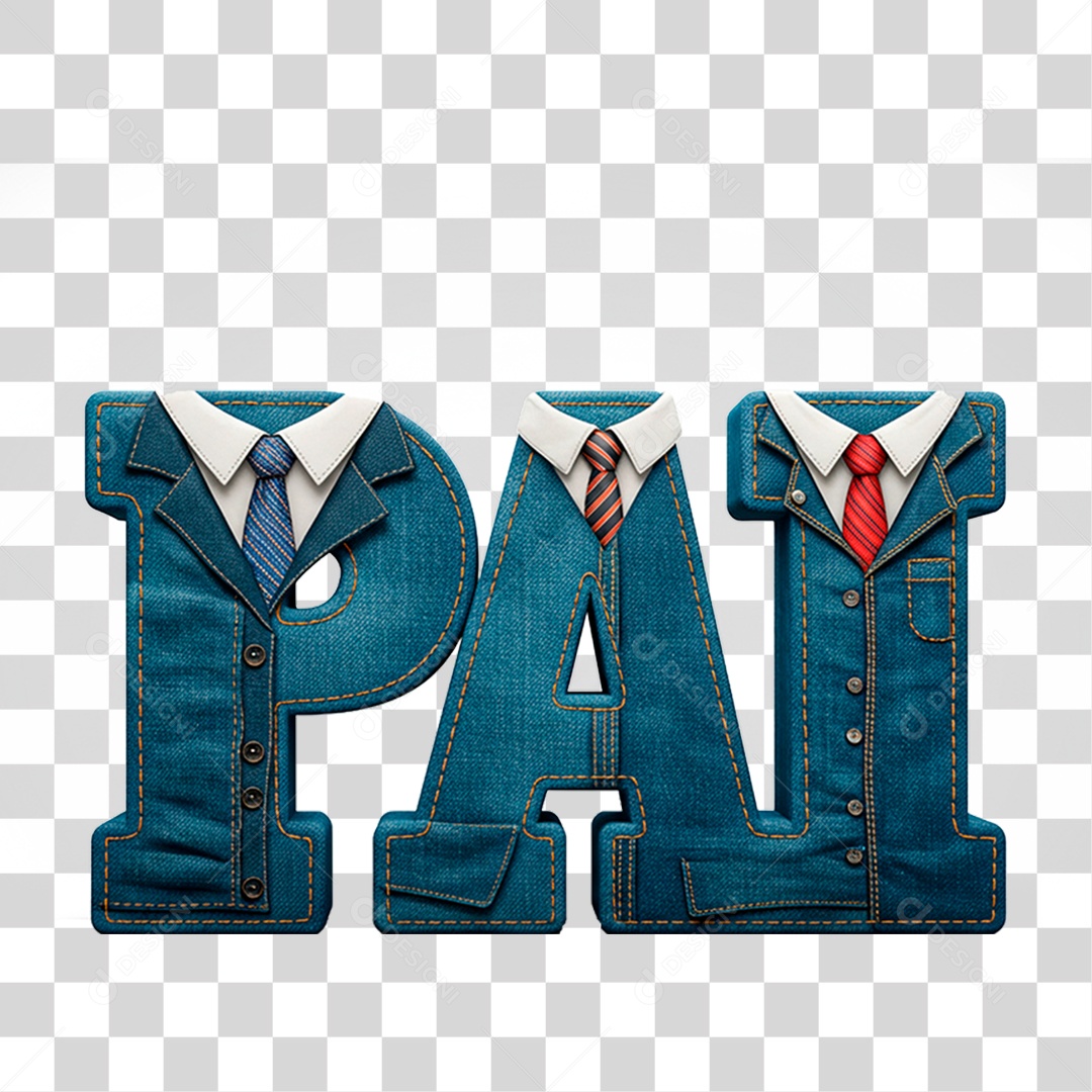 Selo 3D Pai PNG Transparente