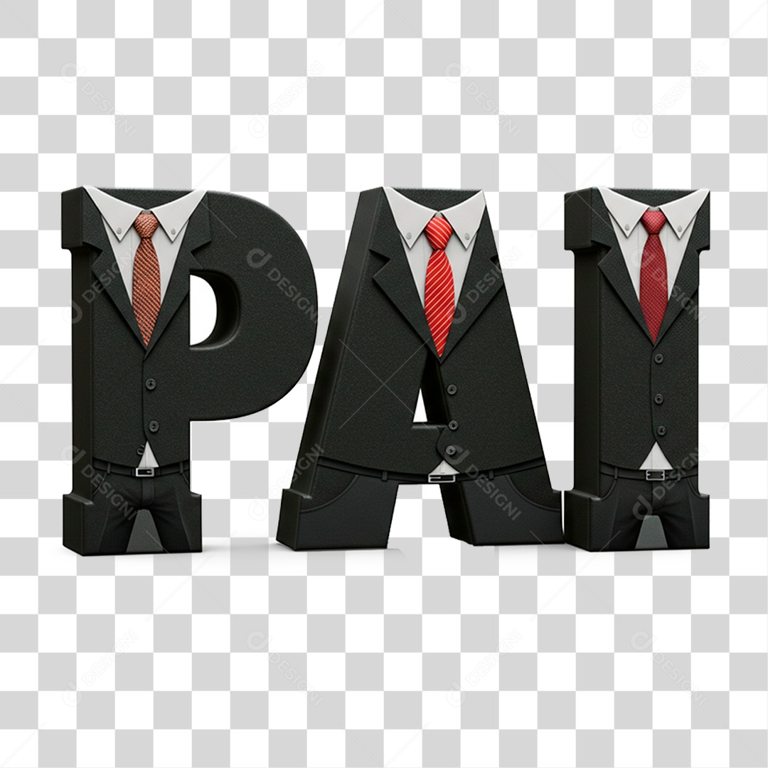 Selo 3D Pai PNG Transparente