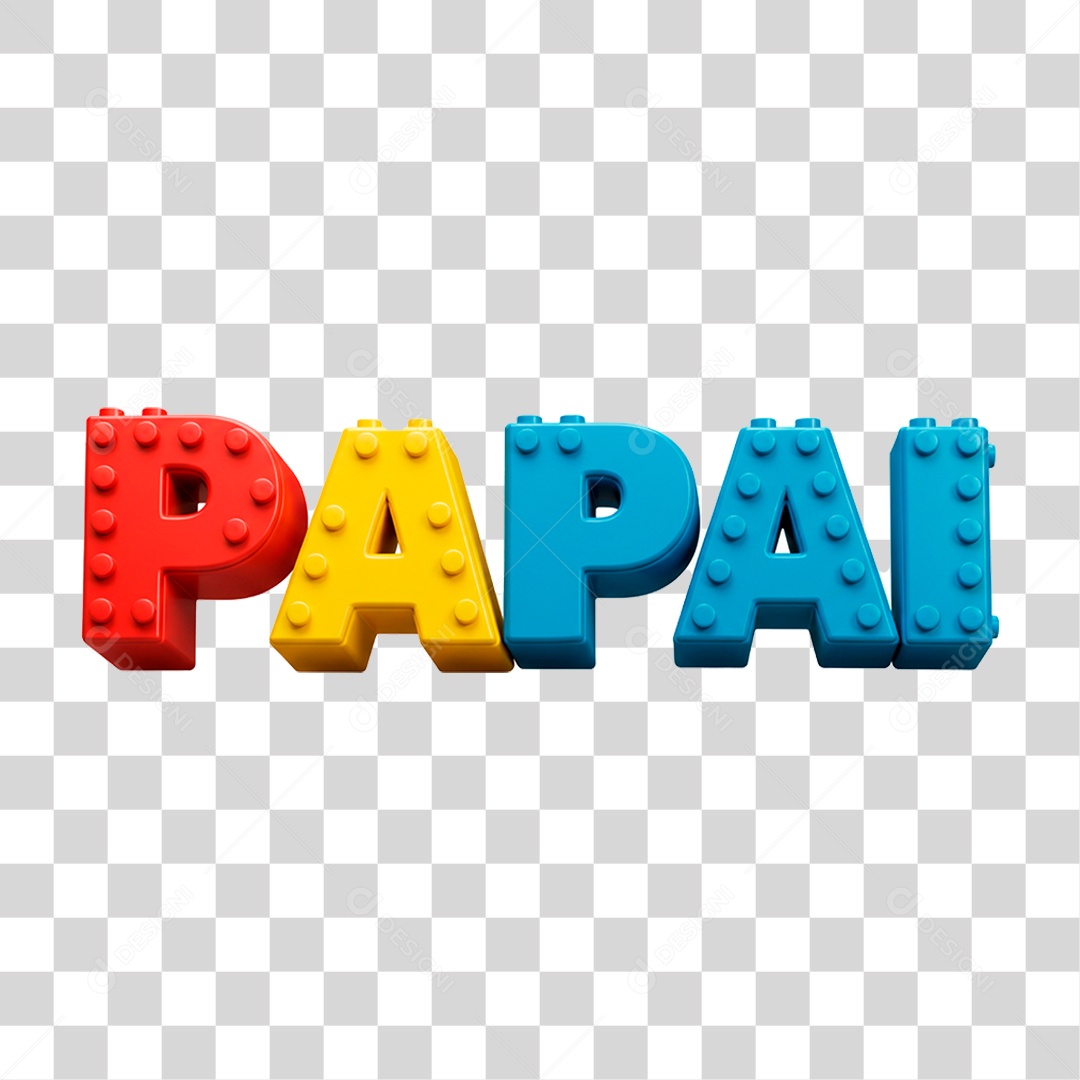 Selo 3D Papai PNG Transparente