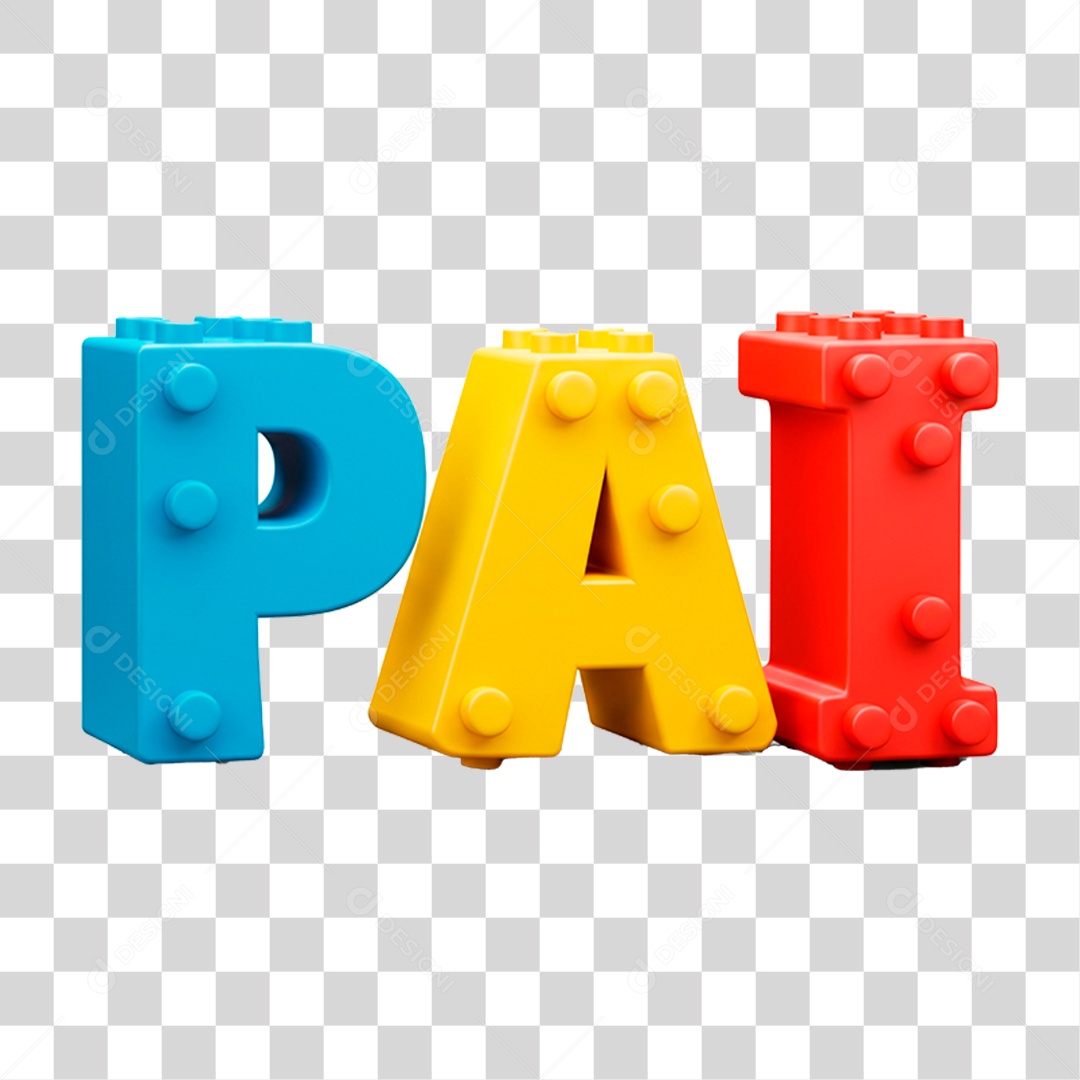 Selo 3D Pai PNG Transparente