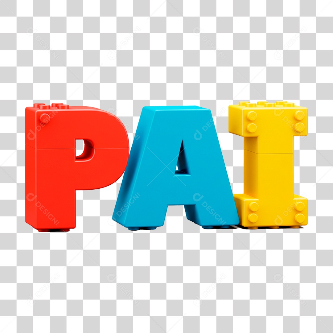 Selo 3D Pai PNG Transparente