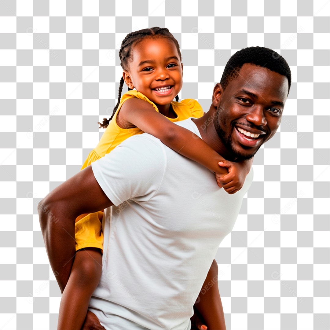 Pai Segurando Filha PNG Transparente