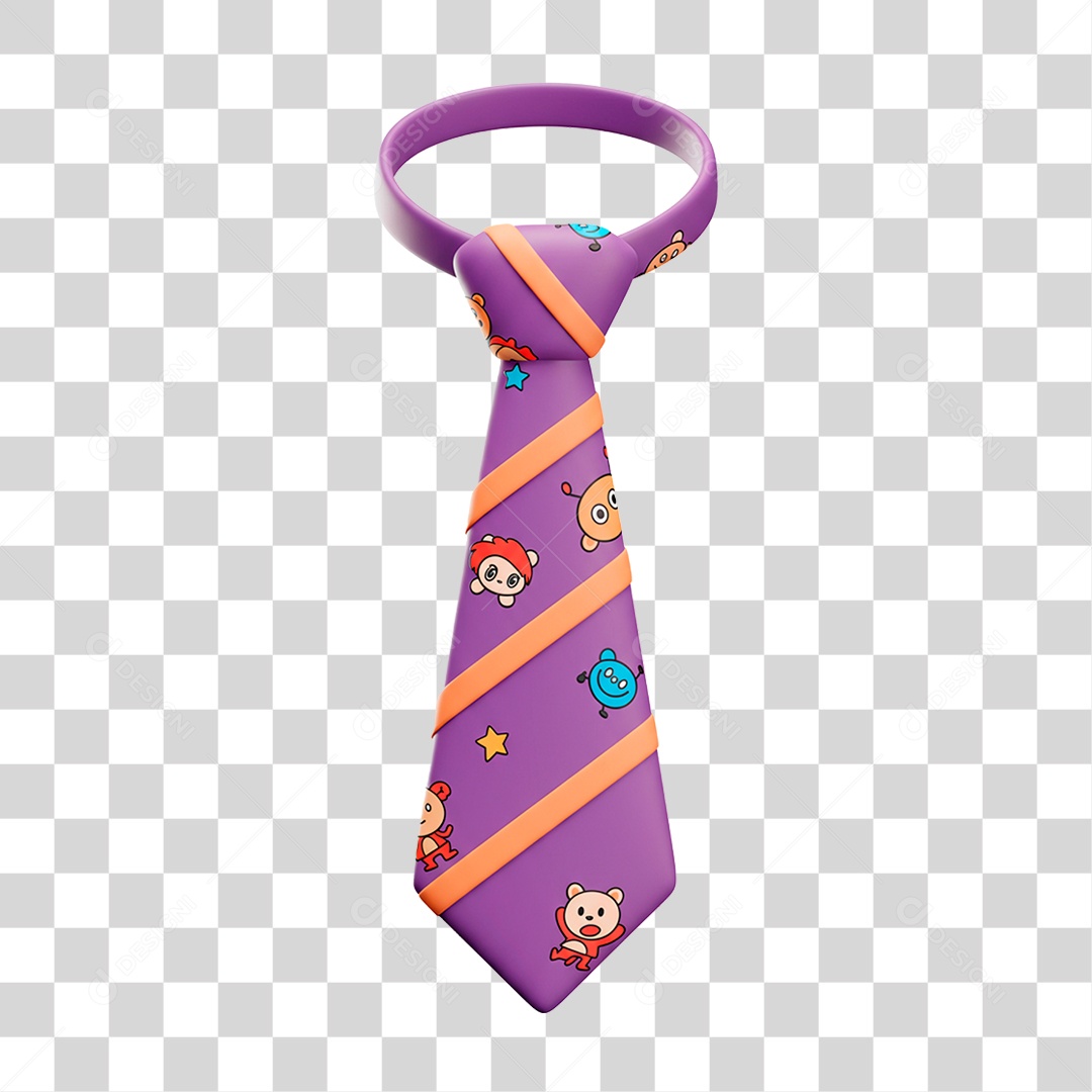 Gravata com Conceito do Dia dos Pais PNG Transparente