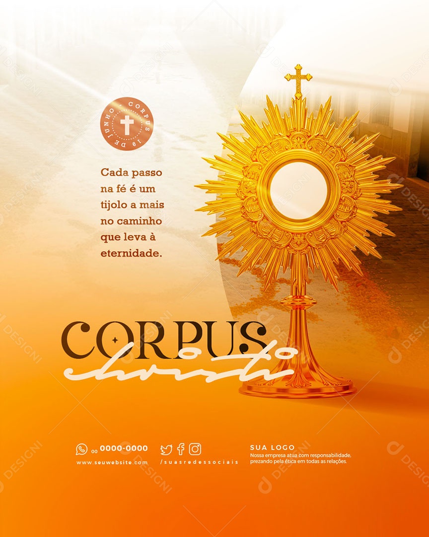 Corpus Christi Social Media PSD Editável