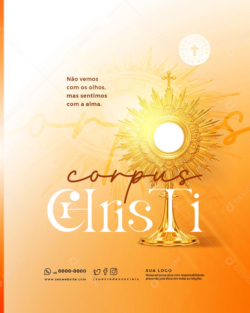 Corpus Christi Social Media PSD Editável