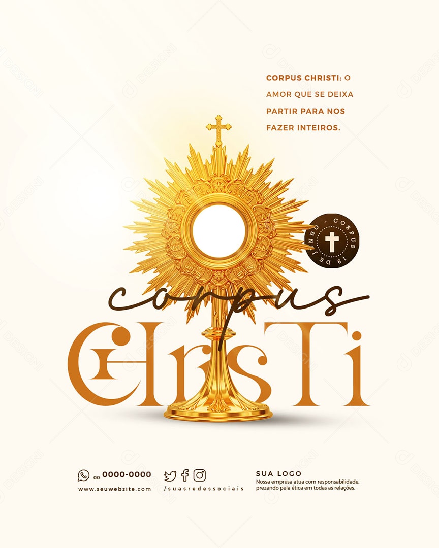 Corpus Christi Social Media PSD Editável