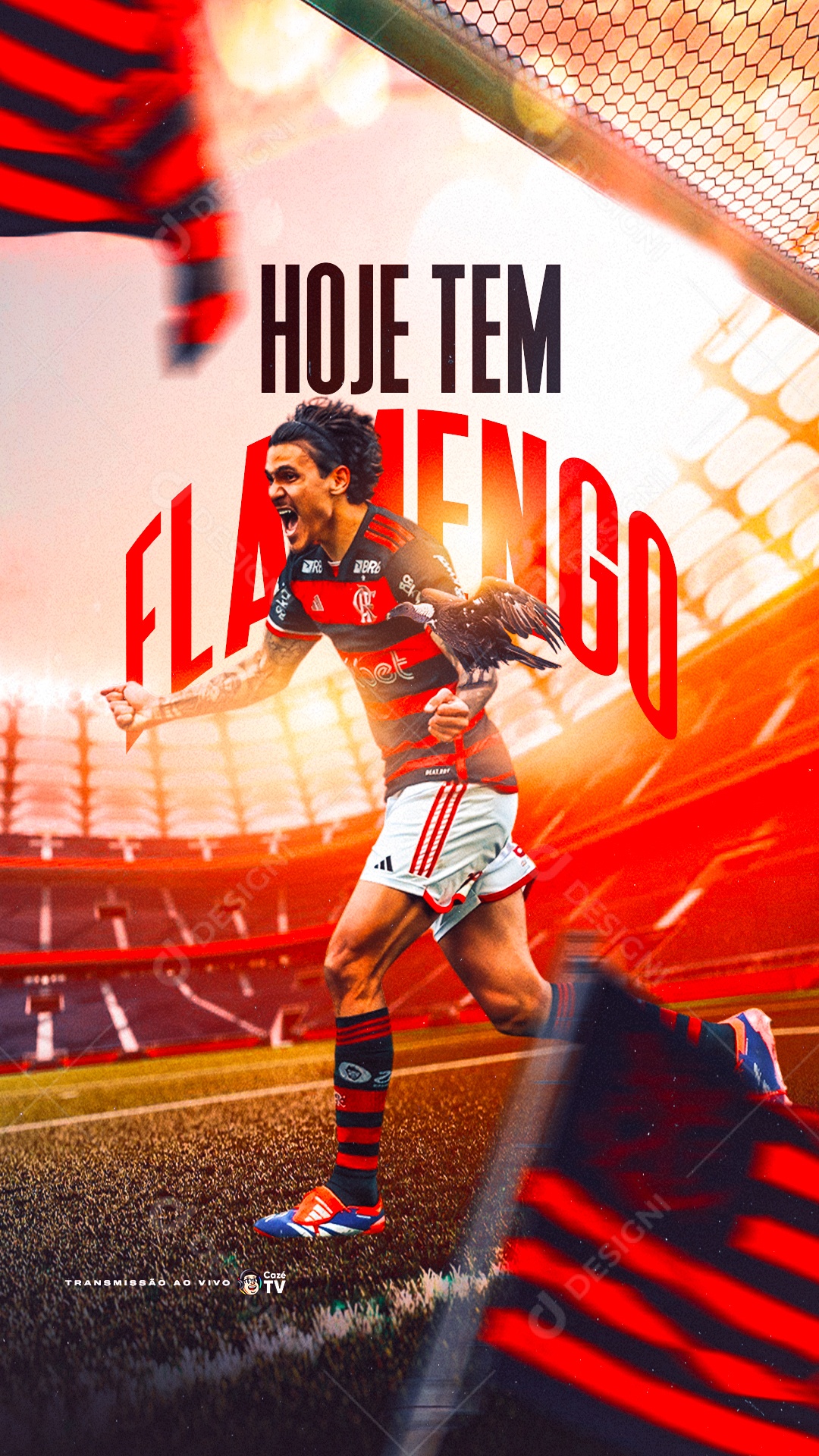 Hoje Tem Flamengo Social Media PSD Editável
