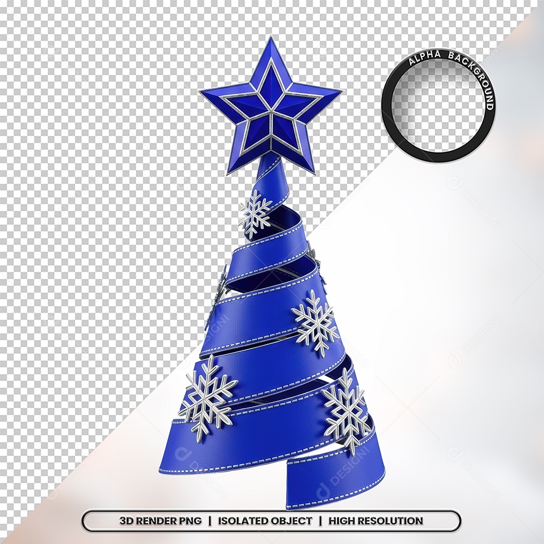 Enfeite de Natal Formato de Árvore Para Composição PSD