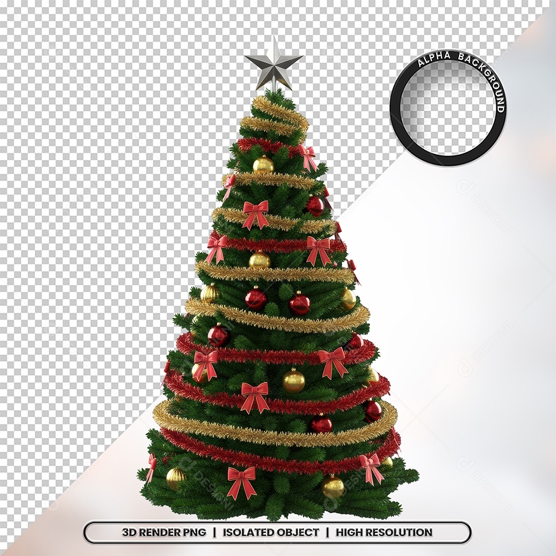 Árvore de Natal Para Composição PSD
