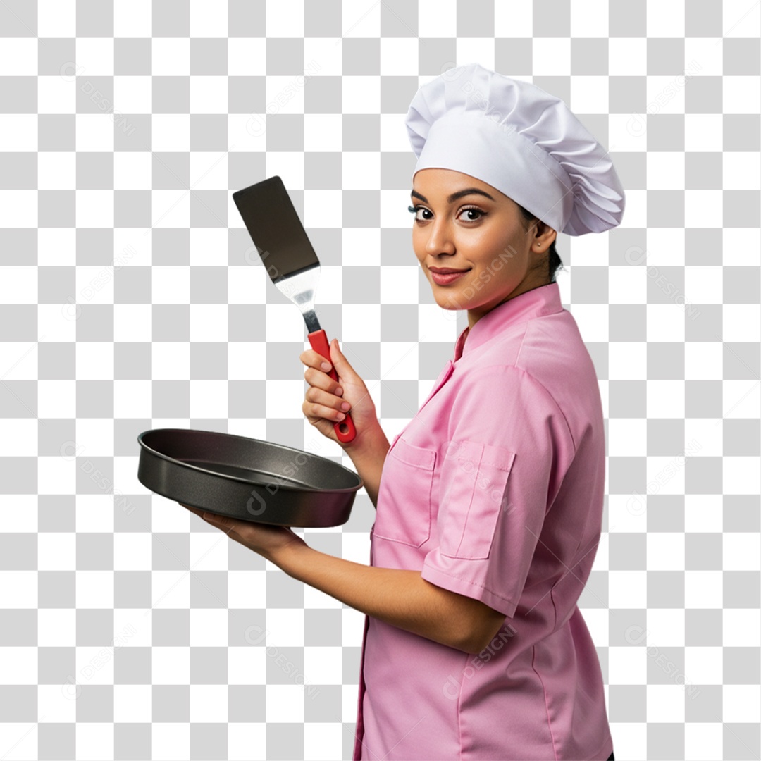 Confeiteira Boleira PNG Transparente