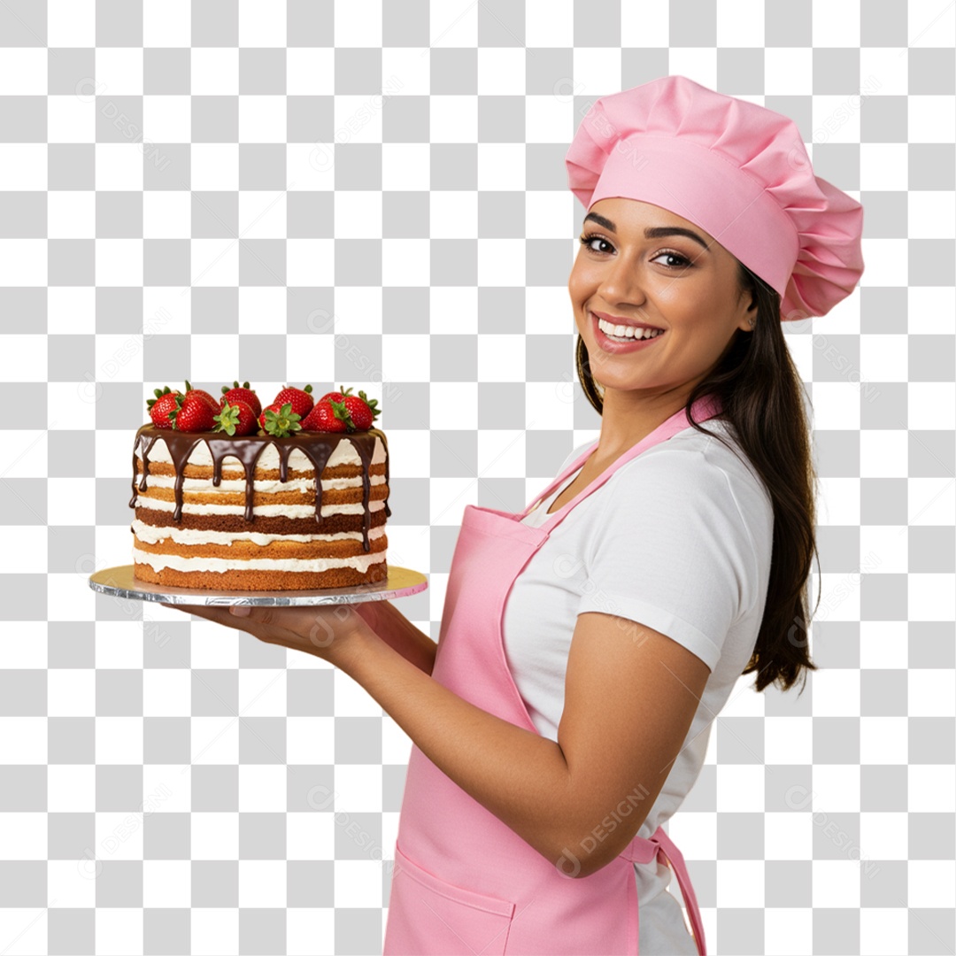 Confeiteira Boleira PNG Transparente