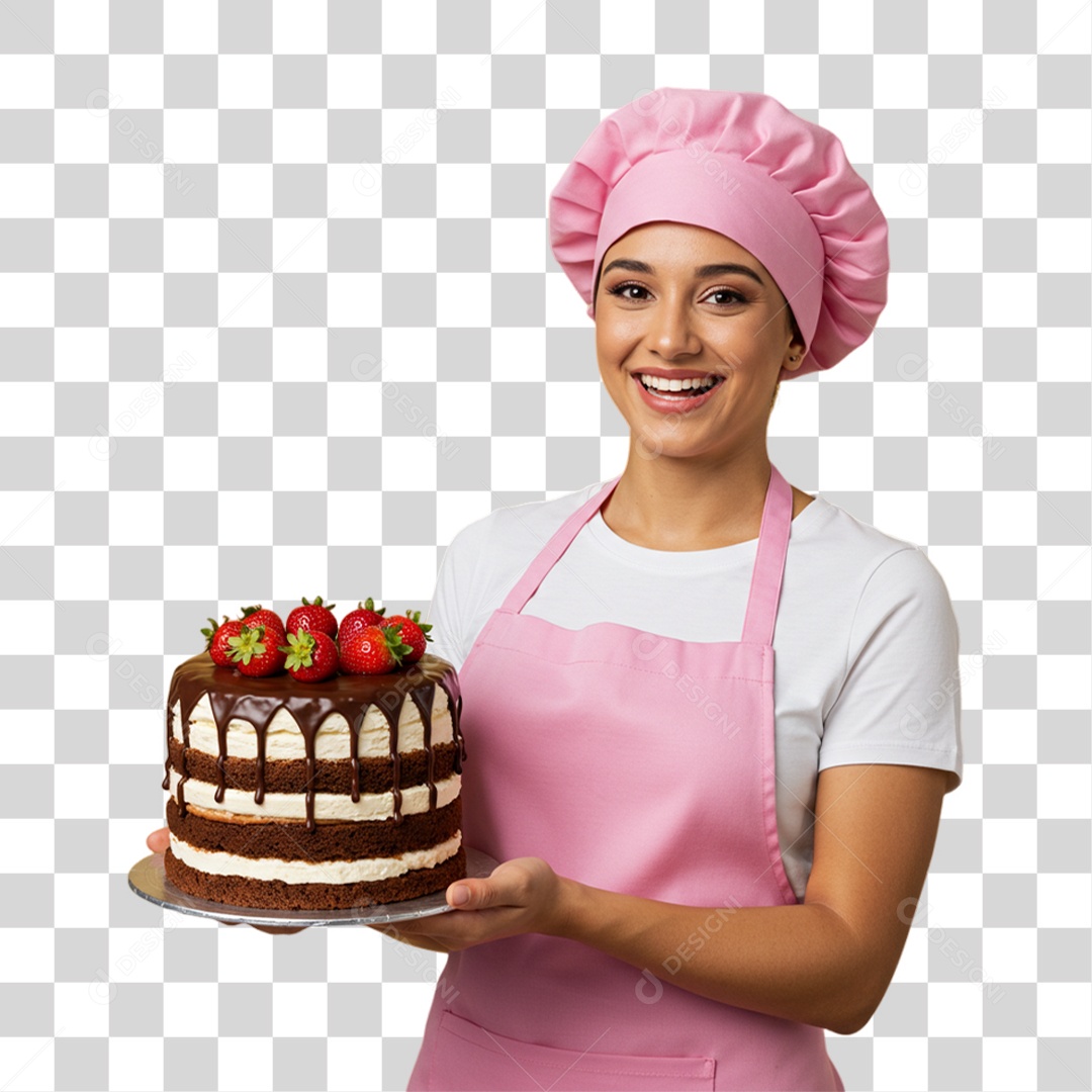 Confeiteira Boleira PNG Transparente