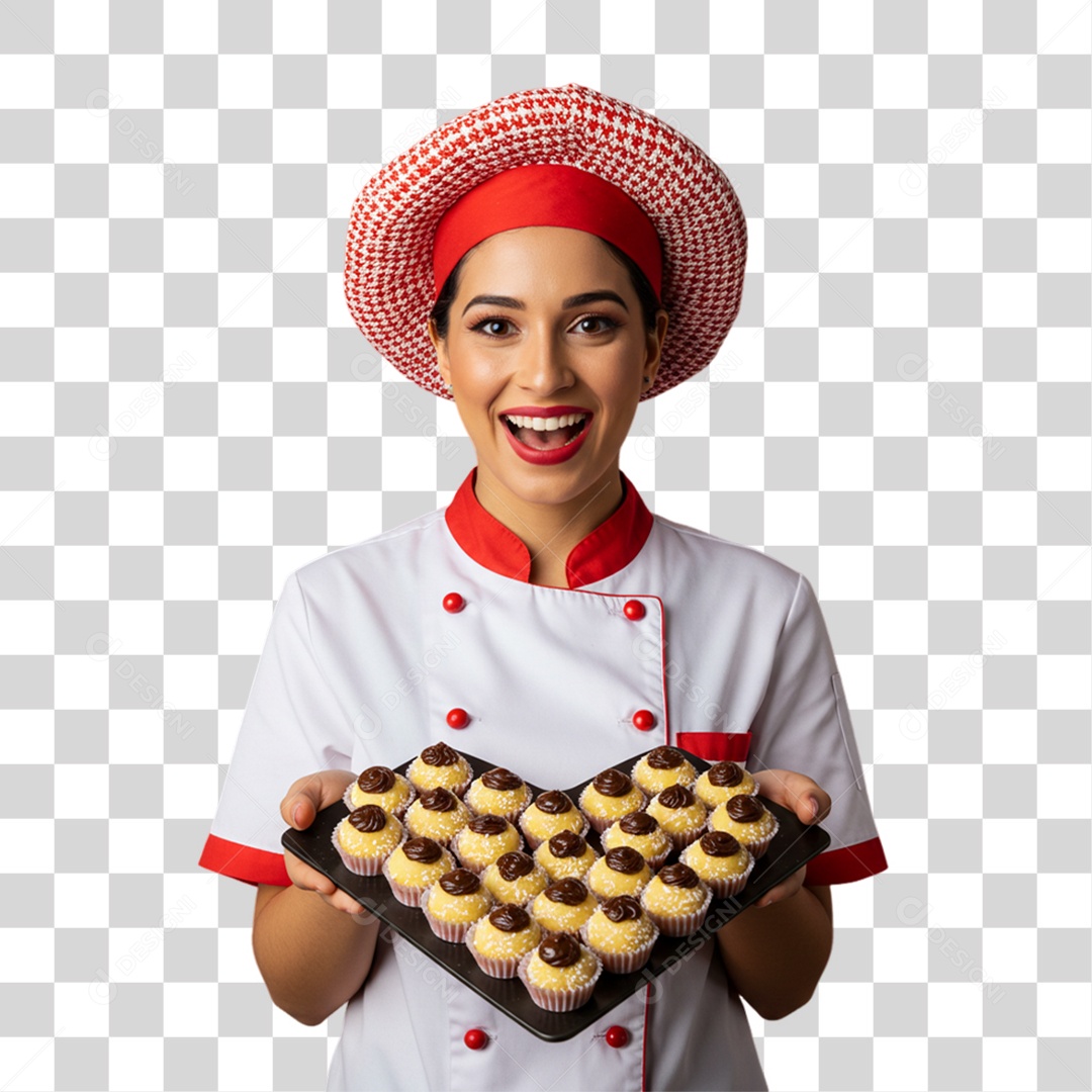 Confeiteira Boleira PNG Transparente