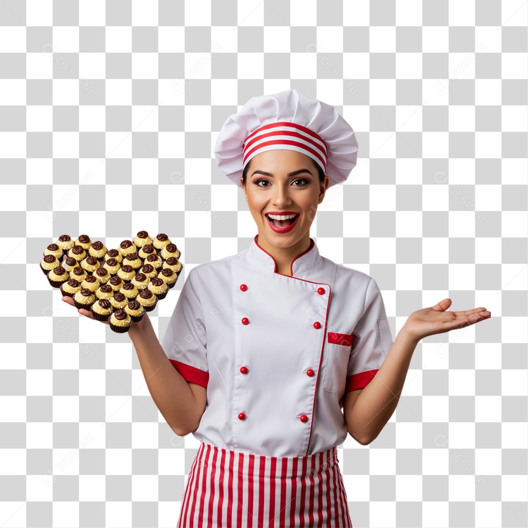 Confeiteira Boleira PNG Transparente