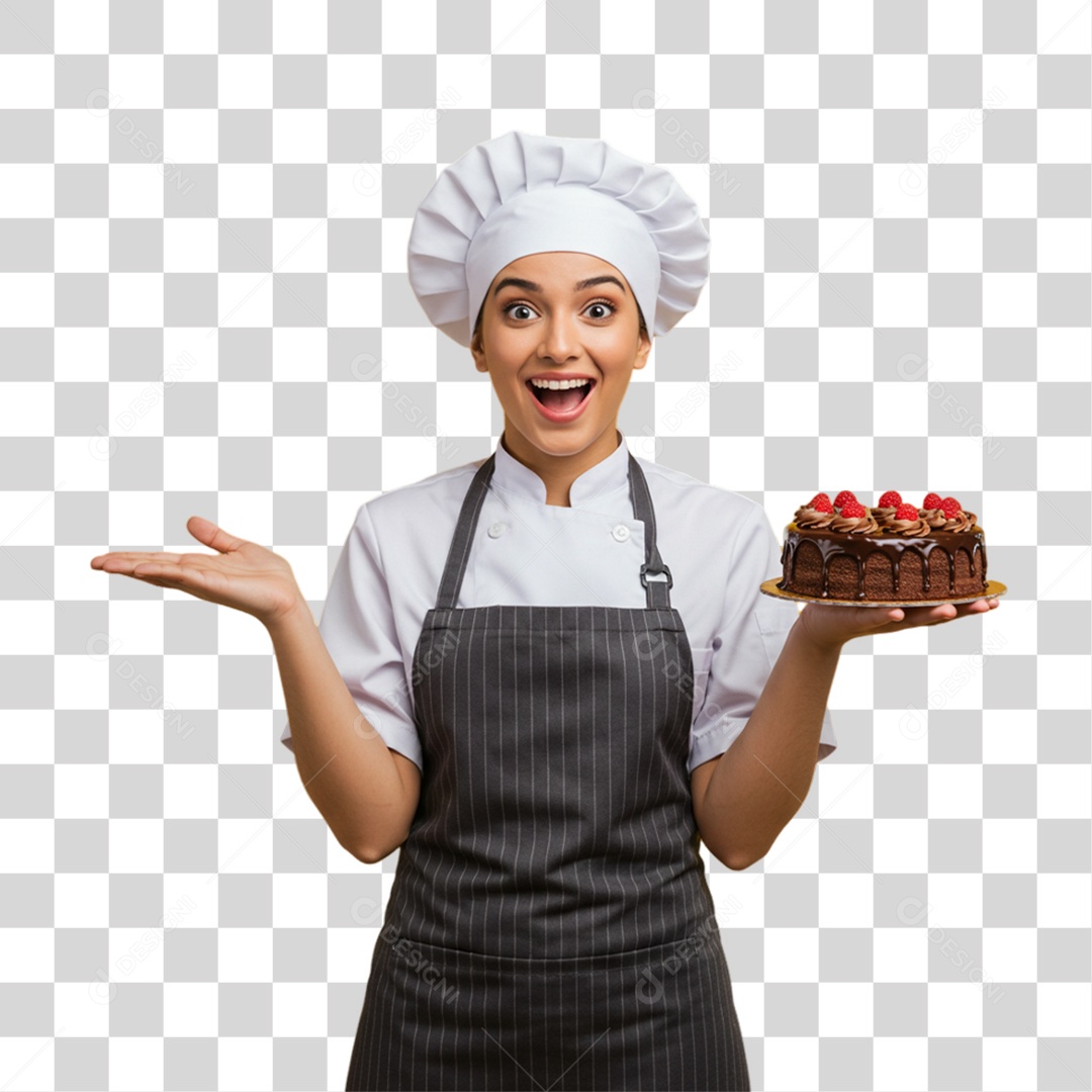 Confeiteira Boleira PNG Transparente