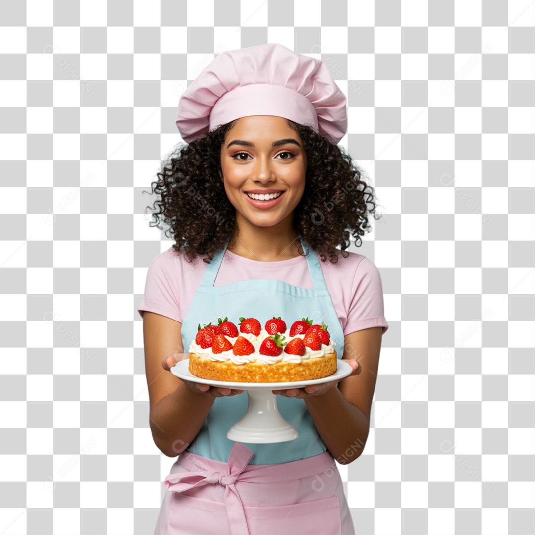 Confeiteira Boleira PNG Transparente