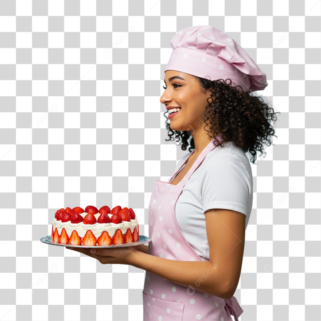 Confeiteira Boleira PNG Transparente